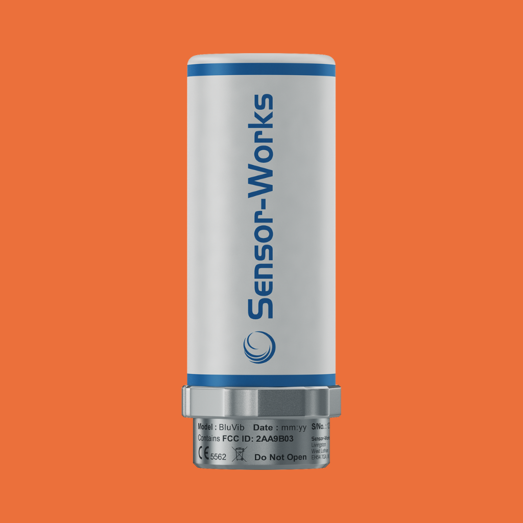 Sensor Works BluVib P1 wireless vibration and temperature sensor